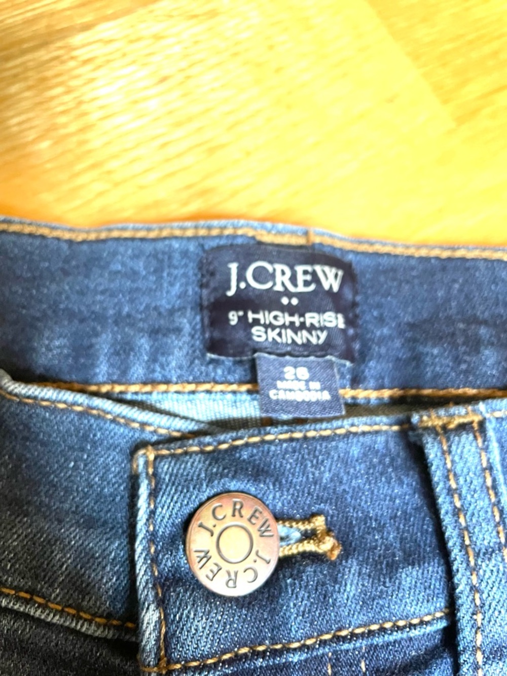 J. Crew Women's Skinny Jeans in Dark Blue Denim - Picture 5 of 7